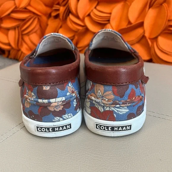 ❣️Cole Haan Grand Zeros Floral Canvas & Leather Trim Sneakers❣️ - Picture 5 of 9